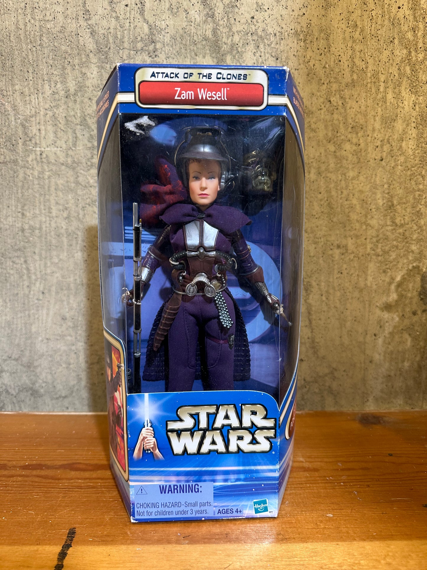 Zam Wesell 12” Star Wars ATOC Doll Sealed Box 2002
