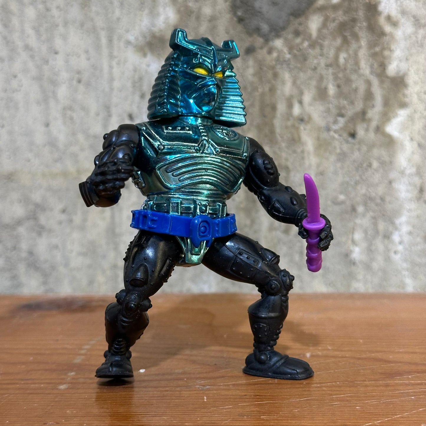 Warrior Chrome Dome TMNT Rare Figure 1995 incomplete Toy Ninja Turtles