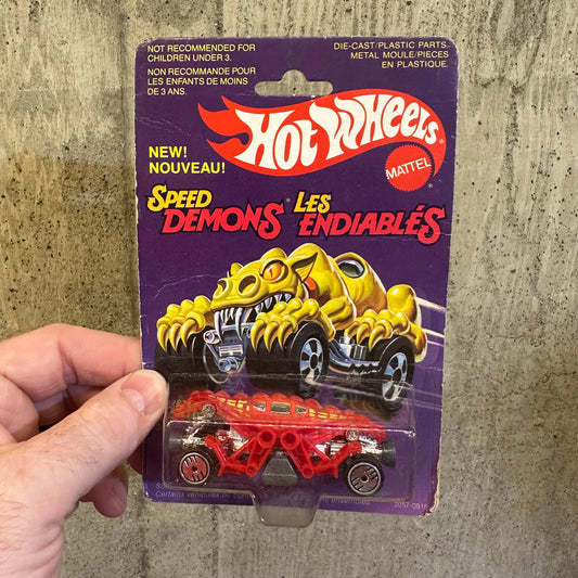 Double Demon Speed Demons Hot Wheels Canadian Card Sealed Vintage Car Toy