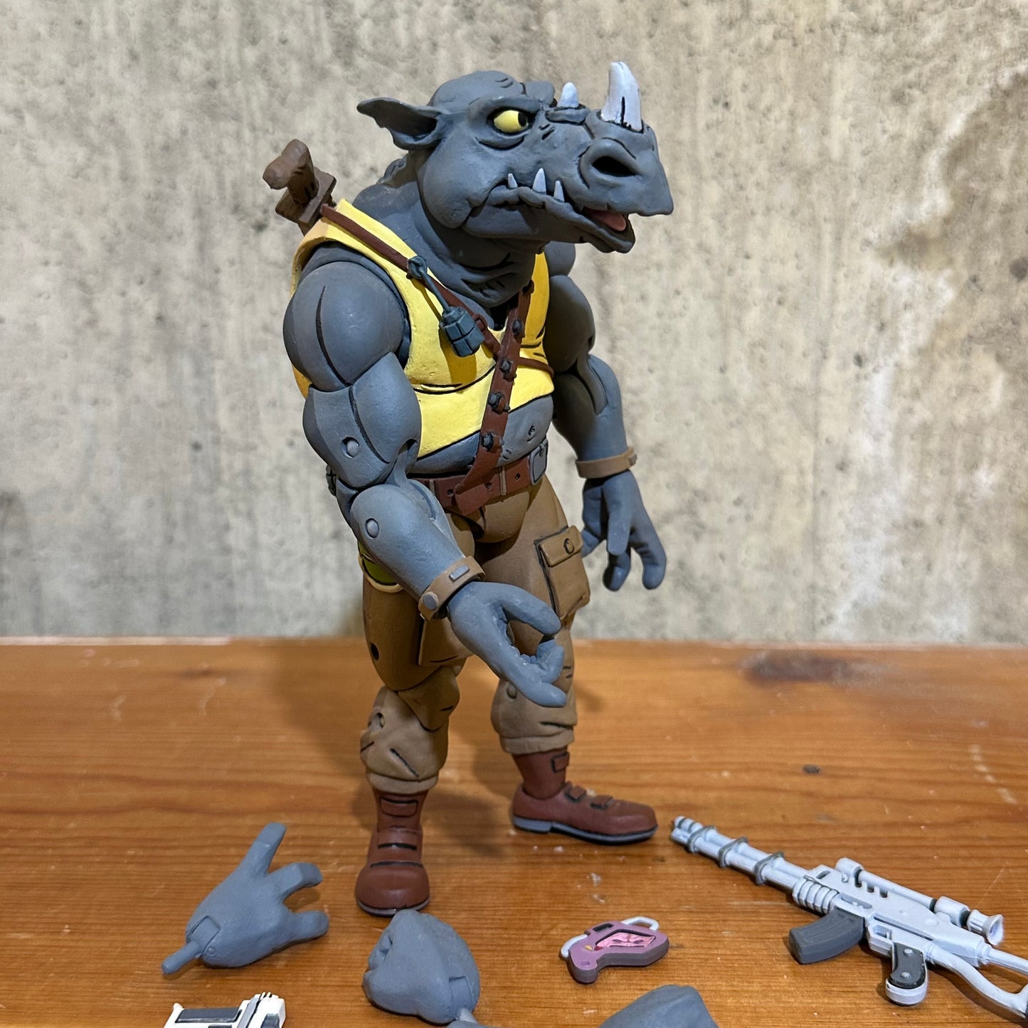 TMNT NECA cartoon Rocksteady