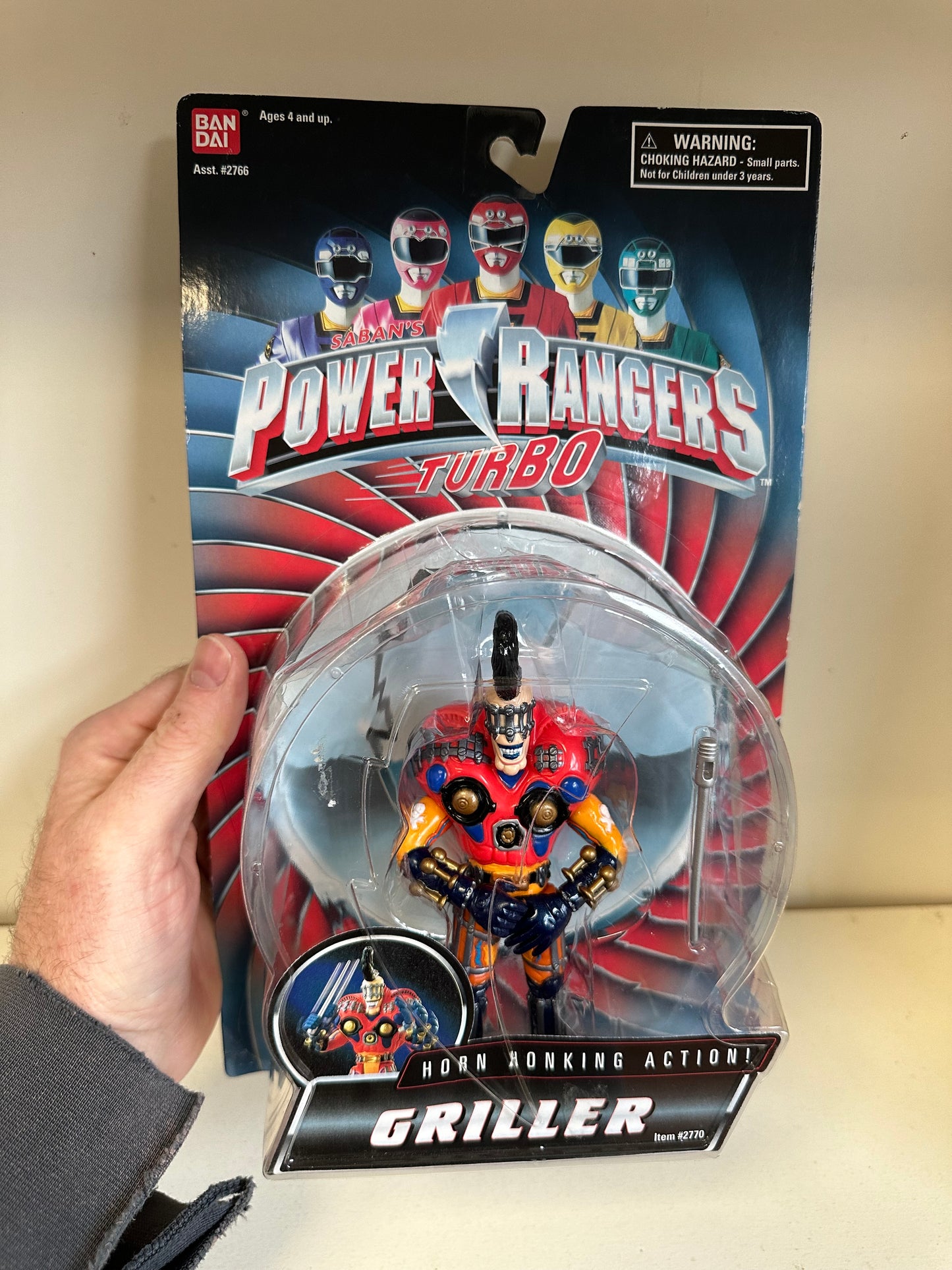 Power Rangers Turbo Griller Vintage Action Figure MOC 90’s Toy