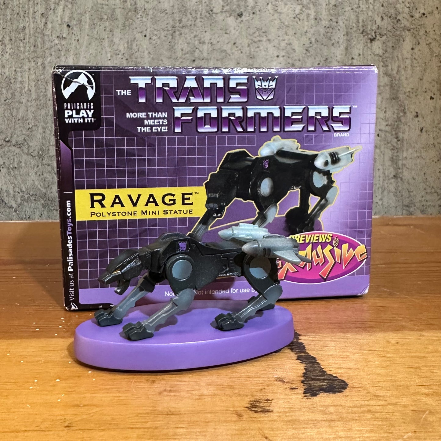 Ravage Palisades Toys Polystone Mini Statue Transformers 225/750 Limited Edition