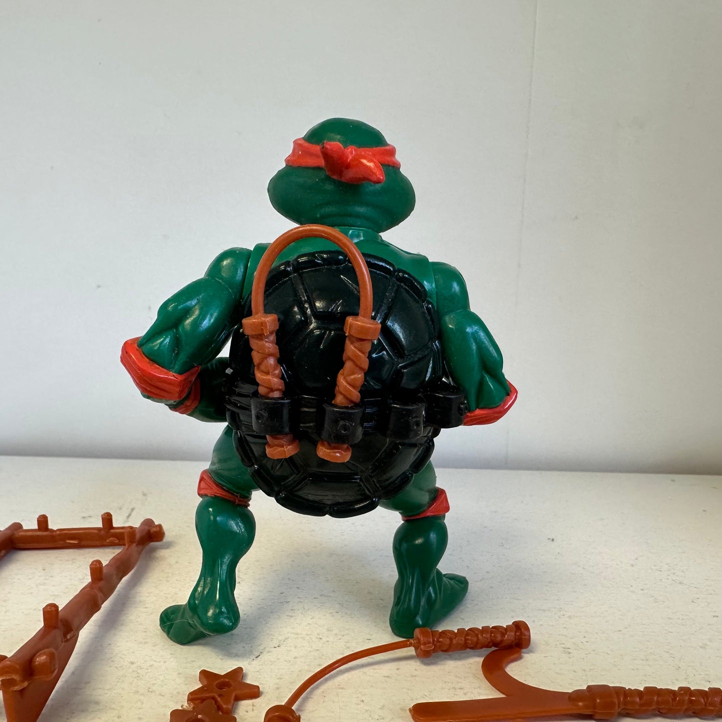 1988 TMNT Plastic Head Michaelangelo Complete Vintage Ninja Turtles Action Figure Toy