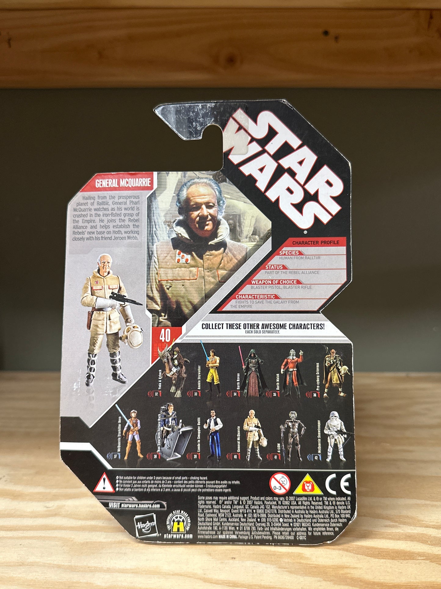 Star Wars 30th Anniversary General Mcquarrie Sealed Action Figure Toy