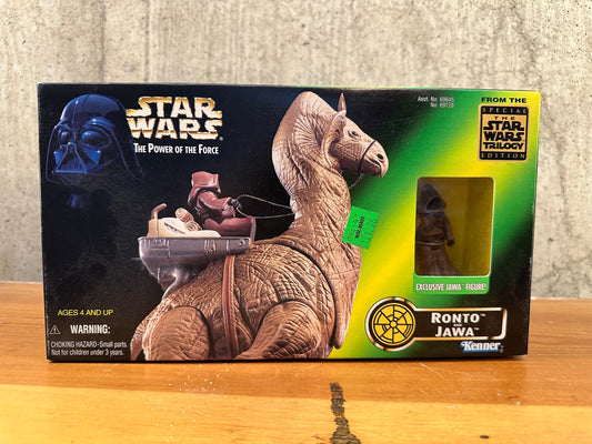 Ronto and Jawa Star Wars POTf2 Kenner Action Figure Creature Sealed Box 3.75” Scale