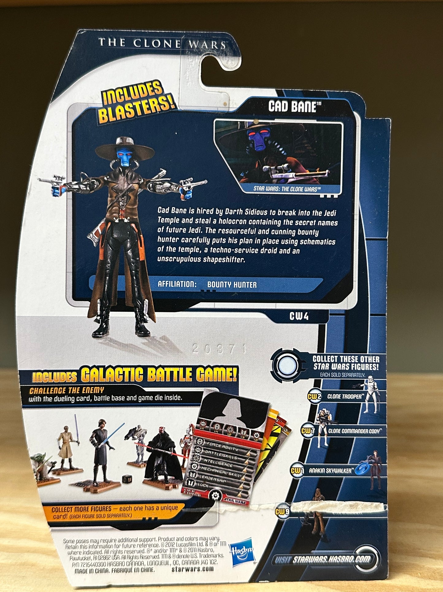 Star Wars Clone Wars Cad Bane Sealed Action Figure Toy