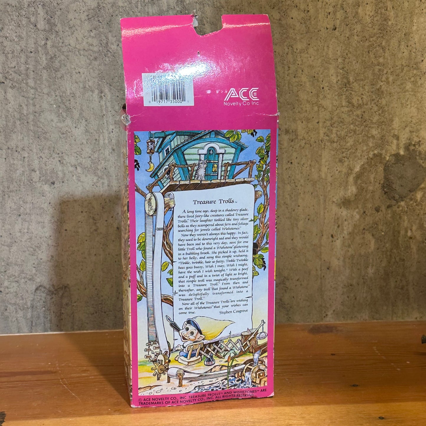 Scout Troll Treasure Trolls Sealed Damaged Box Ace Novelty 90’s Toys Boy Scouts