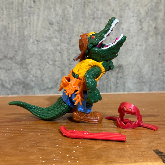 Leatherhead 1989 TMNT Complete Vintage Ninja Turtles Action Figure Toy