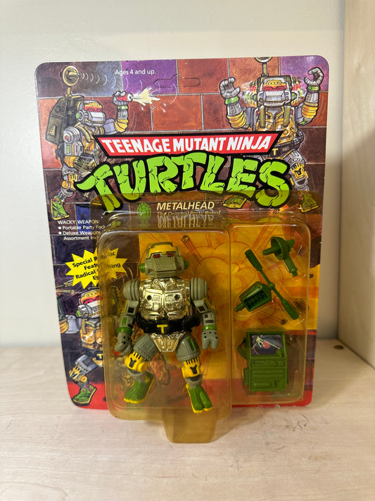 1989 TMNT Metalhead MOC Vintage Ninja Turtles Action Figure Toy