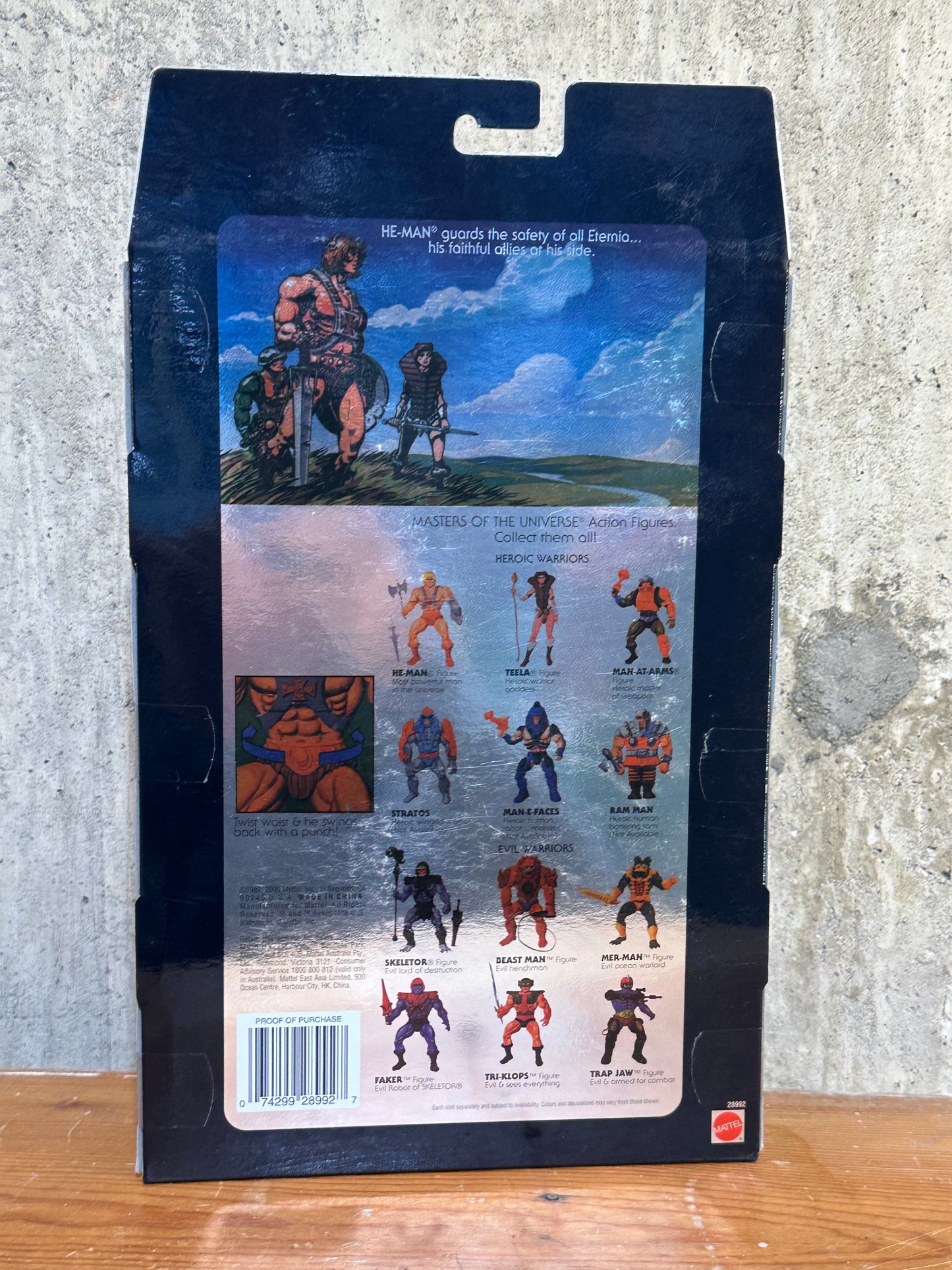 He-Man MOTU Commemorative Action Figure Toy 2000 Replica Figure Sealed