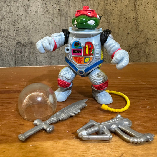 Space Cadet Raphael 1990 Complete Vintage TMNT Ninja Turtles Action Figure Toy