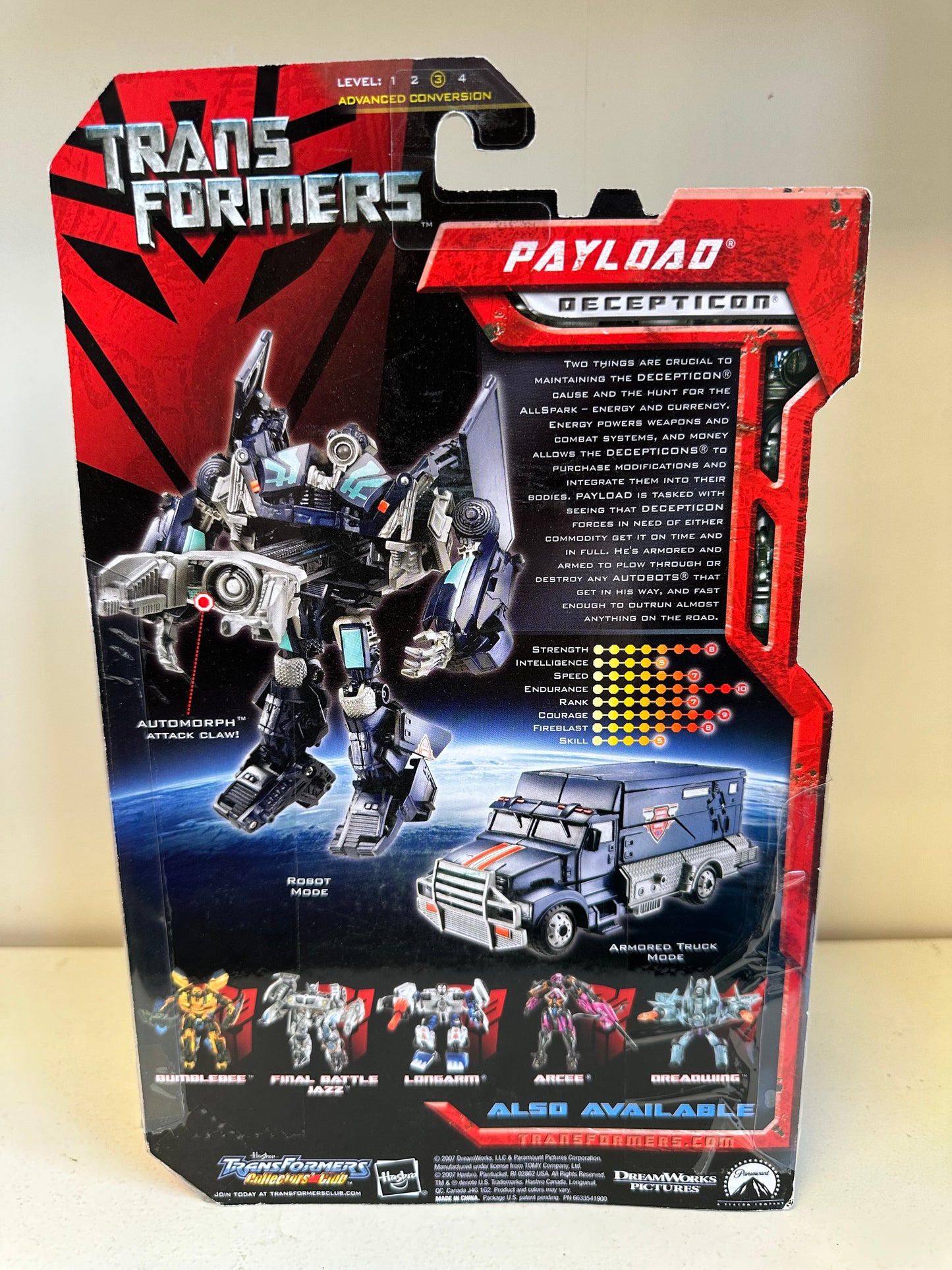 Transformers Movie Payload MOC Action Figure Toy