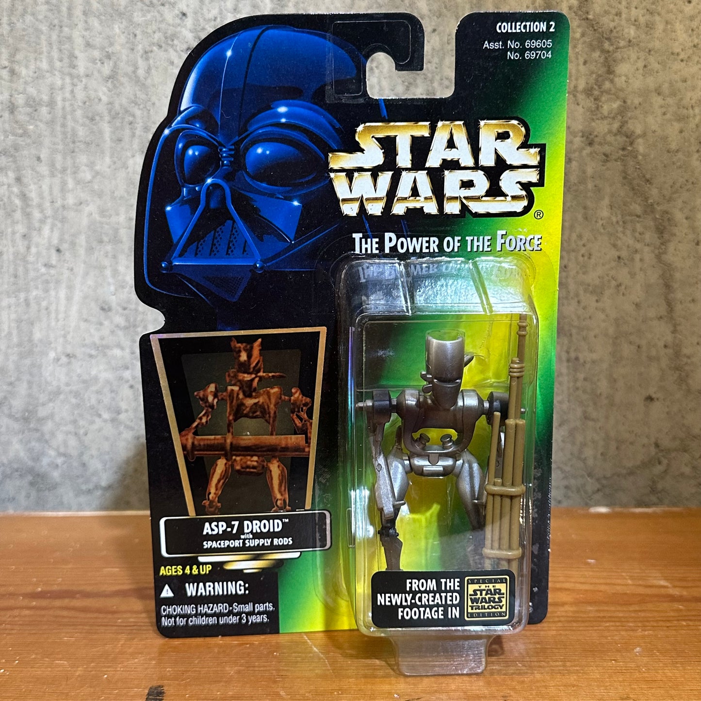 ASP-7 Droid Star Wars POTF2 MOC 3.75” Action Figure Toy