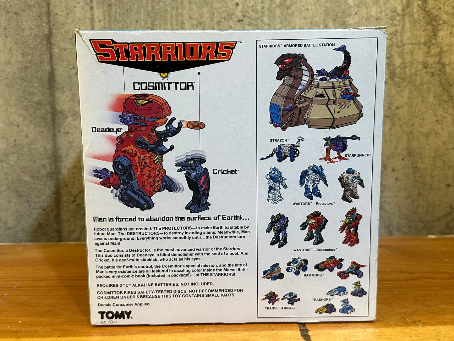 Cosmittor Starriors Complete in Box Vintage Tomy Robot 80’s Toy