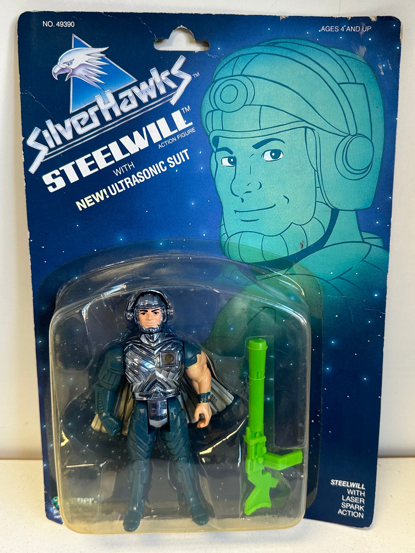 Silverhawks Steelwill Ultra Sonic Suit MOC Vintage Kenner Action Figure Toy