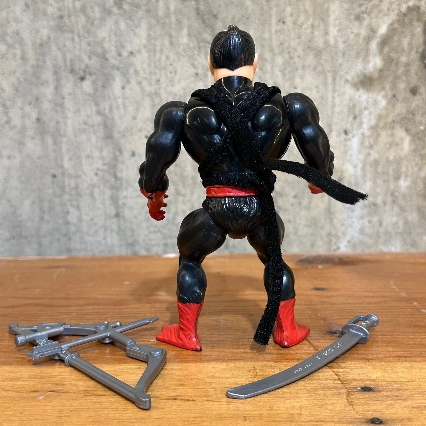 Ninjor MOTU 1986 He-Man near complete Action Figure Toy