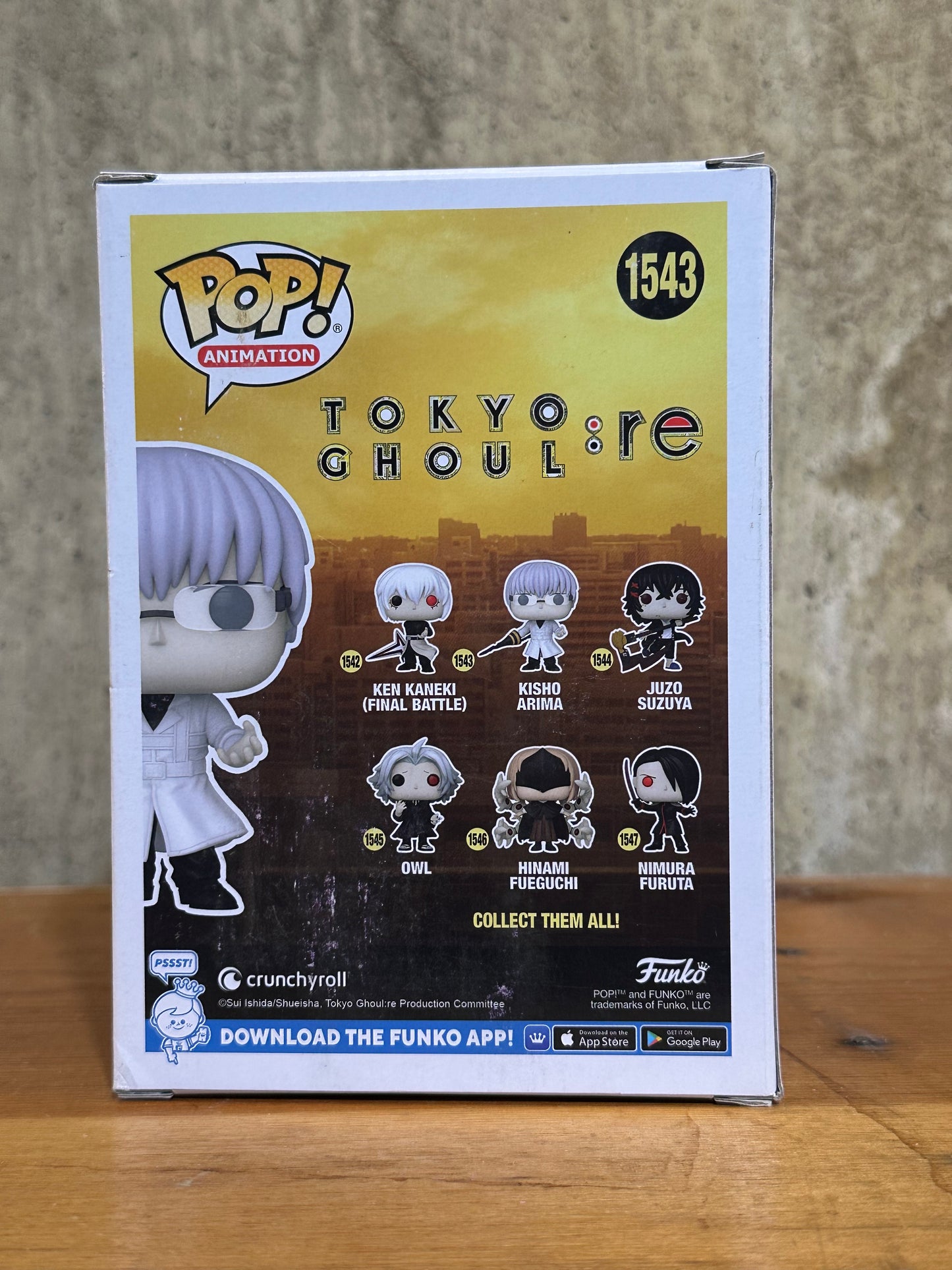 Kisho Arima Funko Pop 1543 Tokyo Ghoul