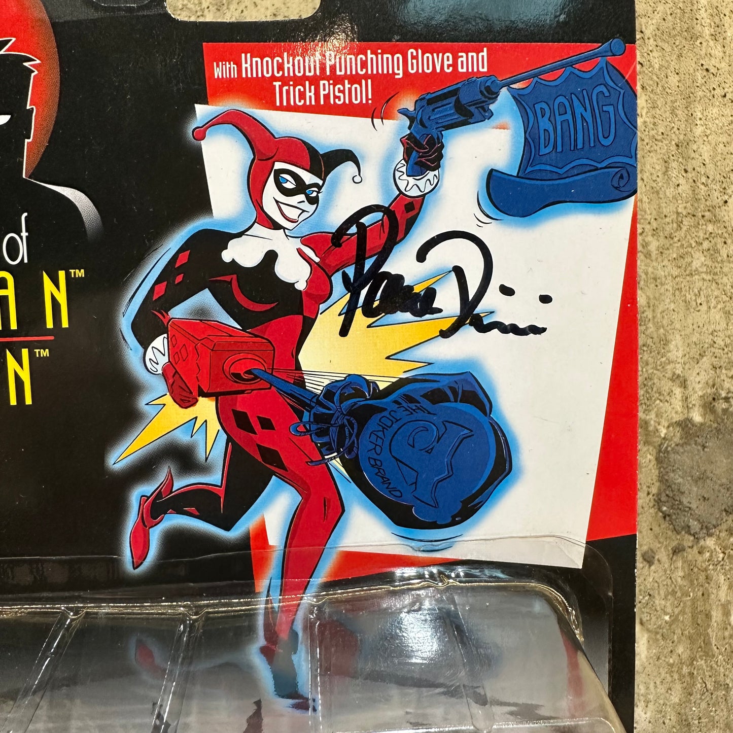 Harley Quinn signed by creator Paul Dini Batman and Robin DC Comics Action Figure MOC