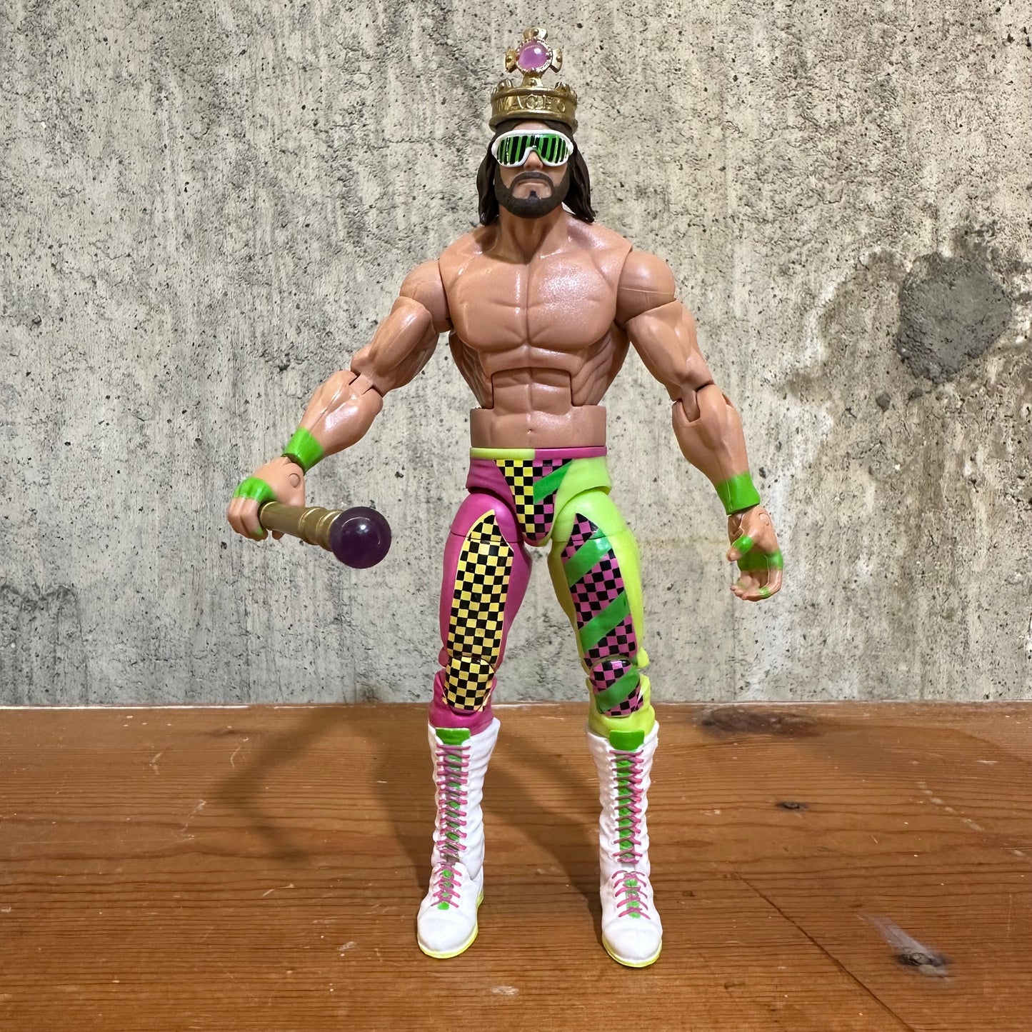 Macho King Randy Savage Action Figure Mattel Elite WWF Hall Of Fame WWE