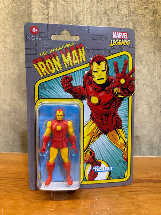 Marvel Legends Iron Man Retro 3.75 Action Figure Hasbro Kenner