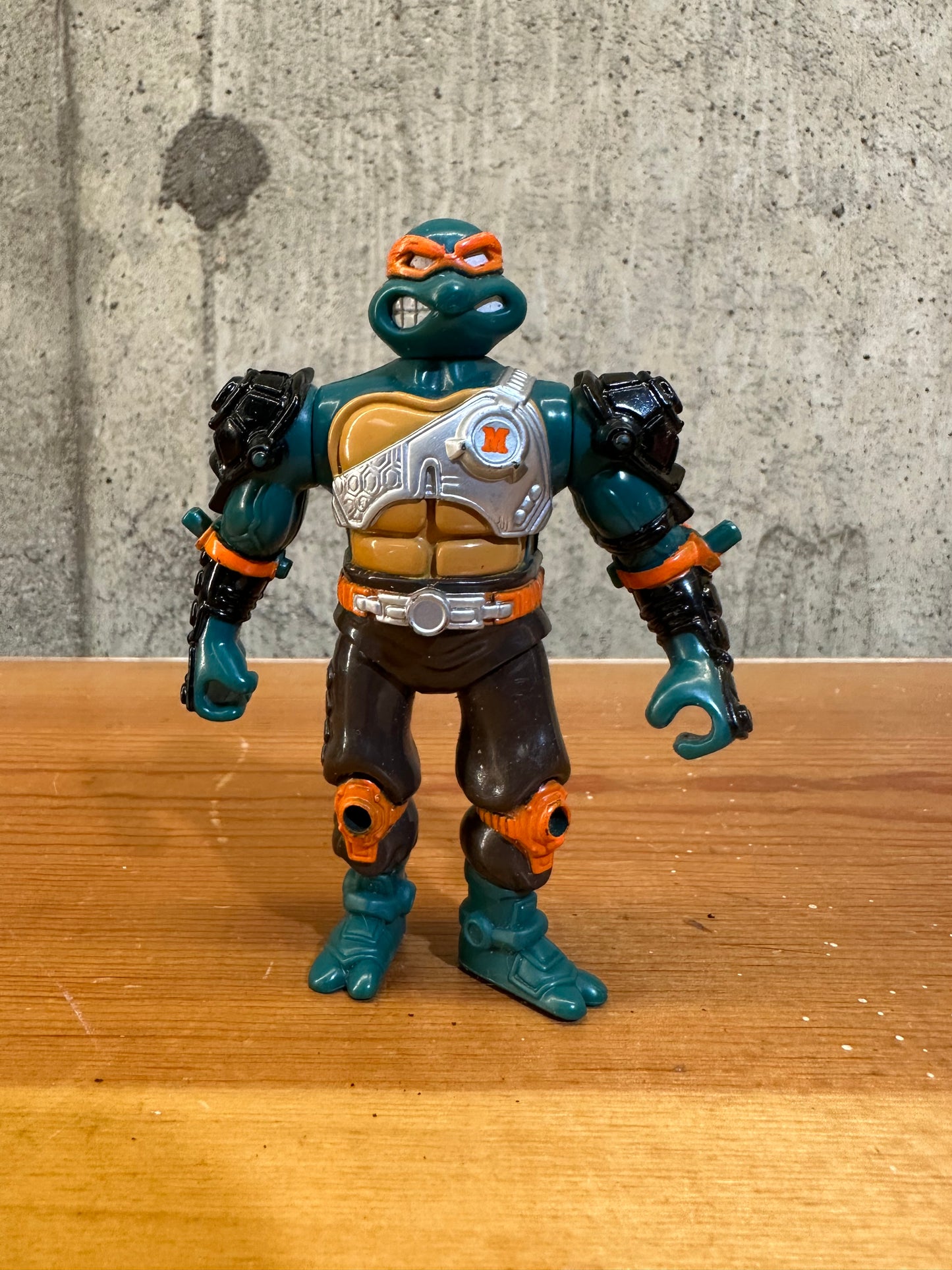 Vintage 1995 TMNT Teenage Mutant Ninja Turtles Metal Mutants Michelangelo Figure