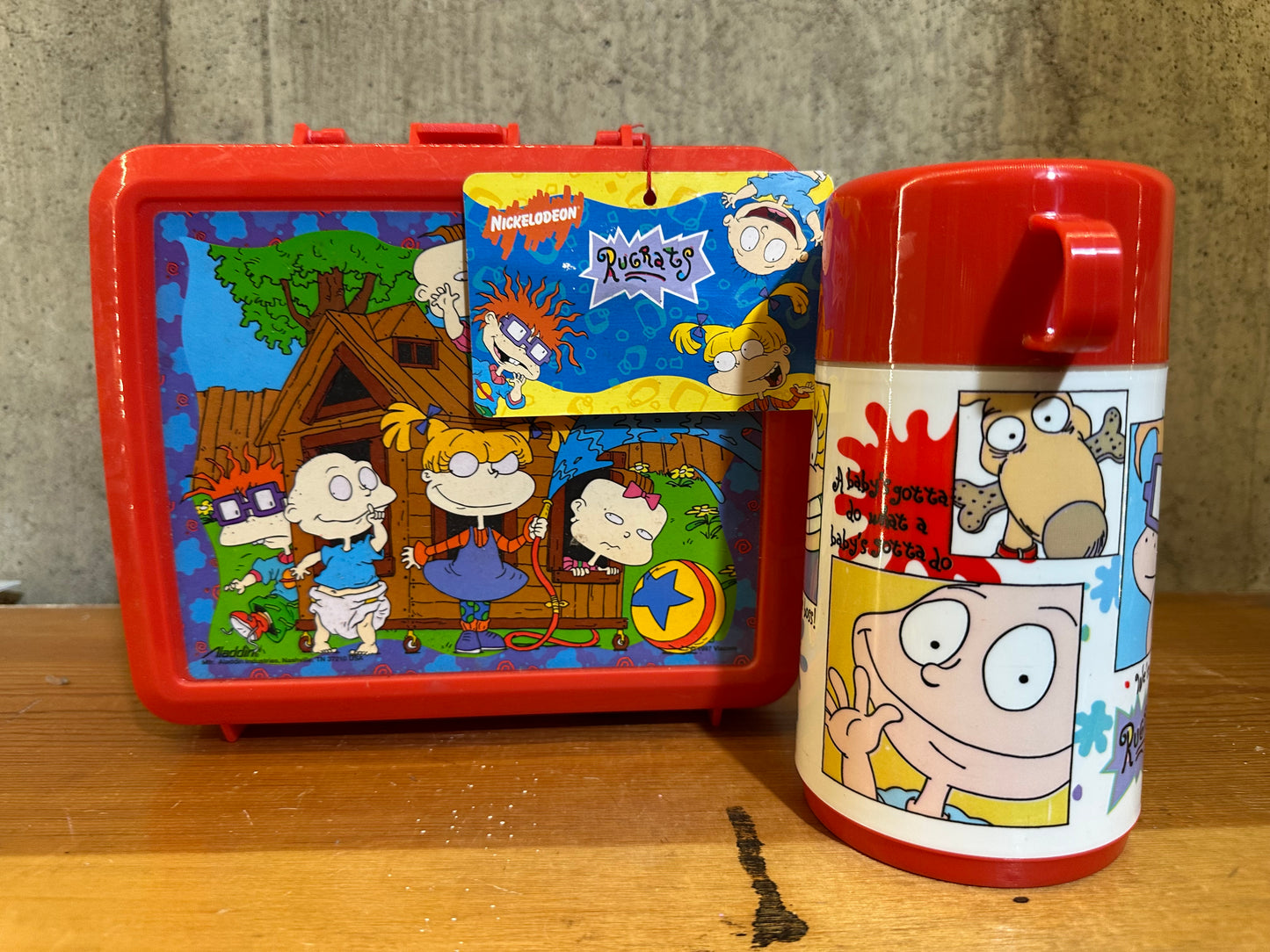 Rugrats Aladdin Plastic Lunch Box Brand New Never Used with Tag Nickelodeon 1997