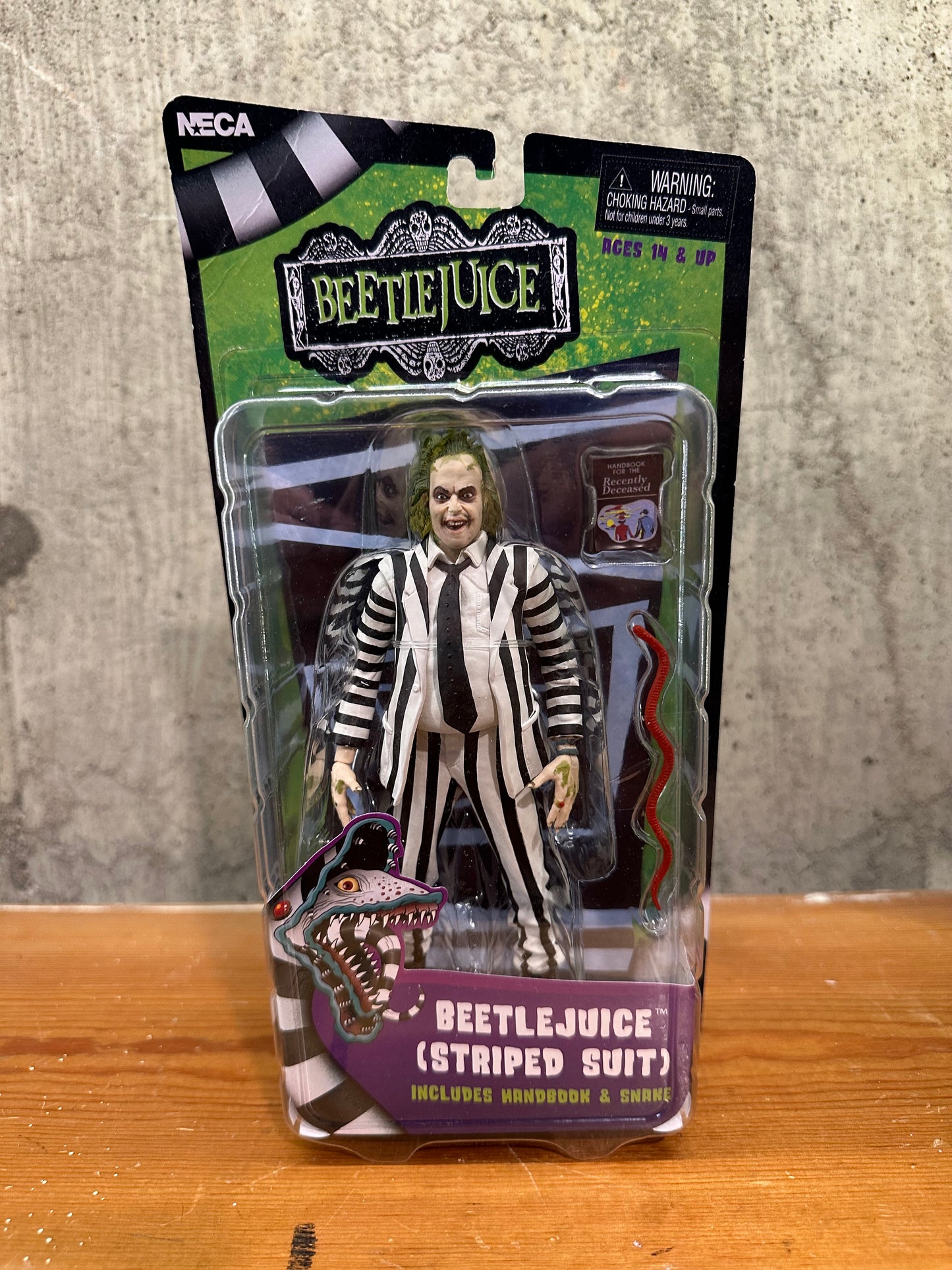 Beetlejuice Striped Suit Neca Action Figure Sealed Toy Collectible