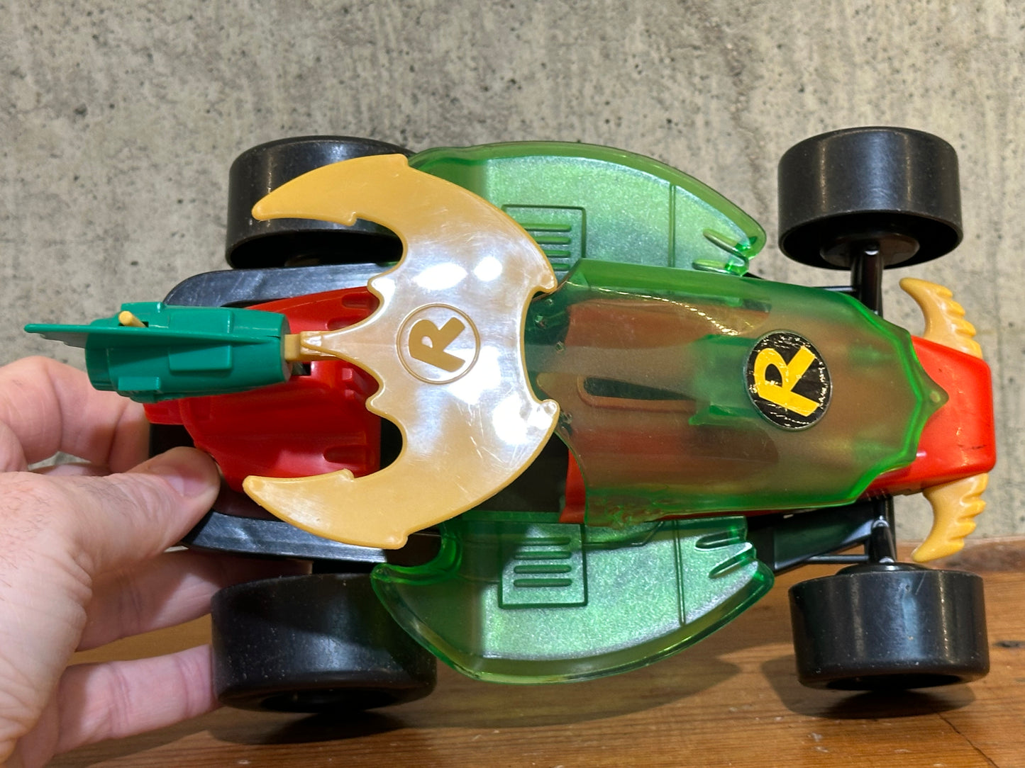 Robin Dragster Complete Batman the Animated Series Vehicle BTAS DC Comics Toy 1993 Kenner