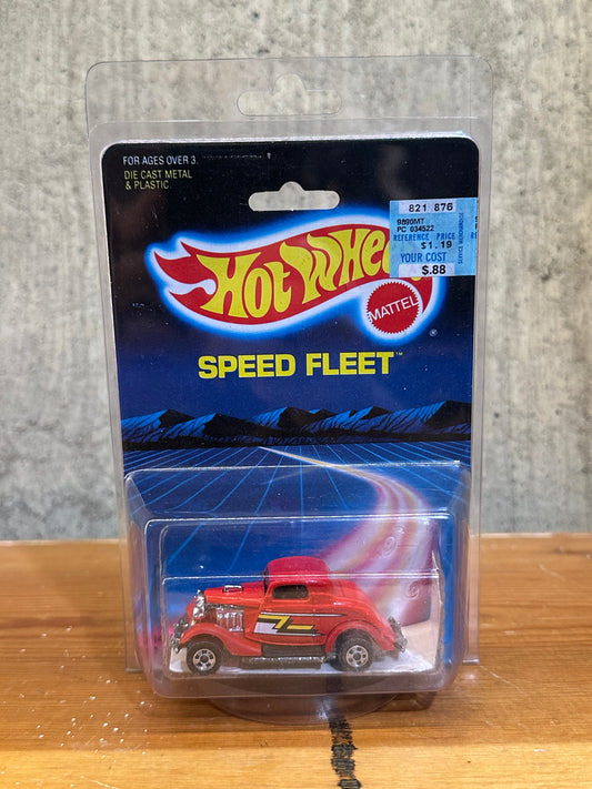 1986 Hot Wheels Speed Fleet ZZ Top Eliminator 3 Window '34 Ford Red 1473