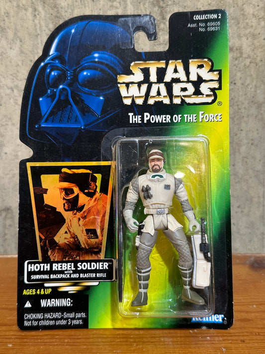 Hoth Rebel Soldier Star Wars 3.75” 1996 POTF2 Action Figure Toy