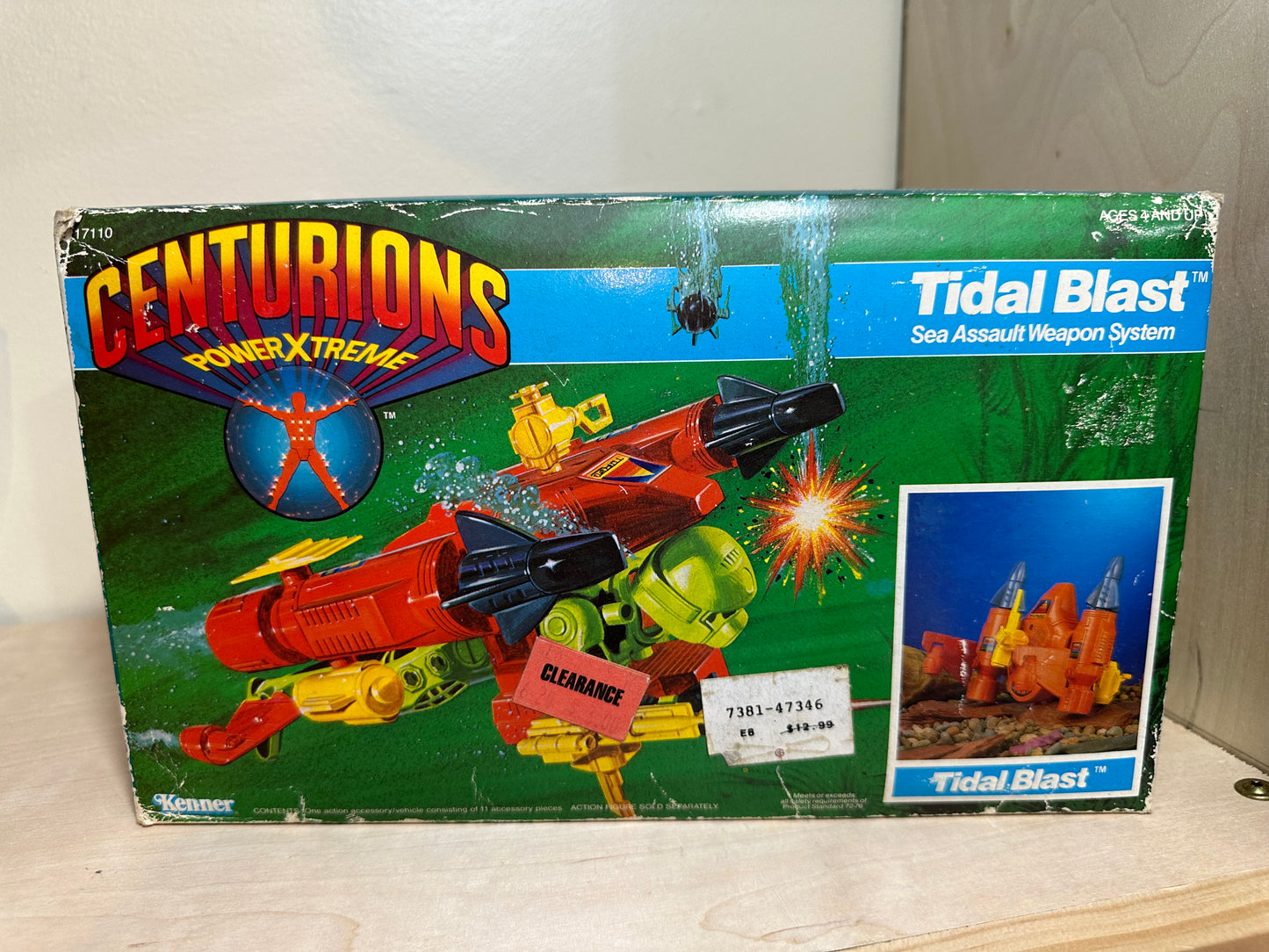 Centurions Tidal Blast Brand New Sealed Box Vintage Kenner Toy 1986