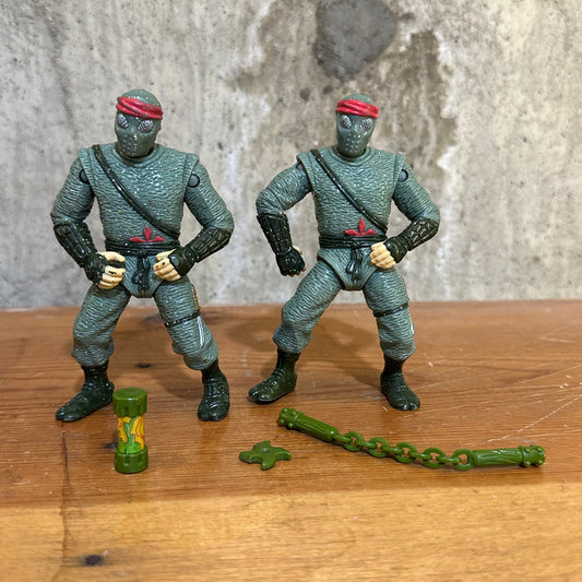 Movie II Foot Soldier Lot Vintage TMNT Secret of the Ooze Toys