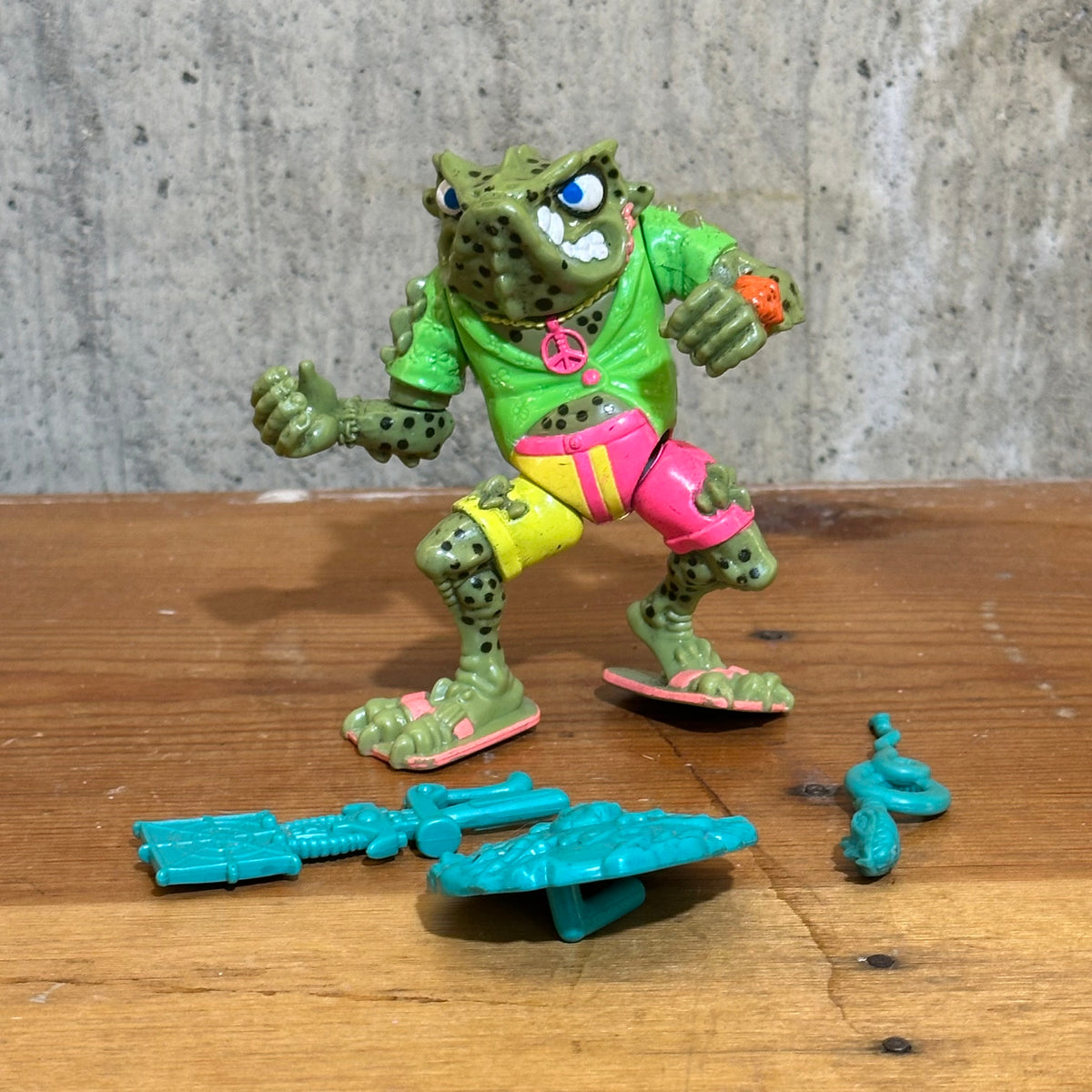 Napoleon Bonafrog incomplete TMNT 1989 Ninja Turtles Action Figure Toy