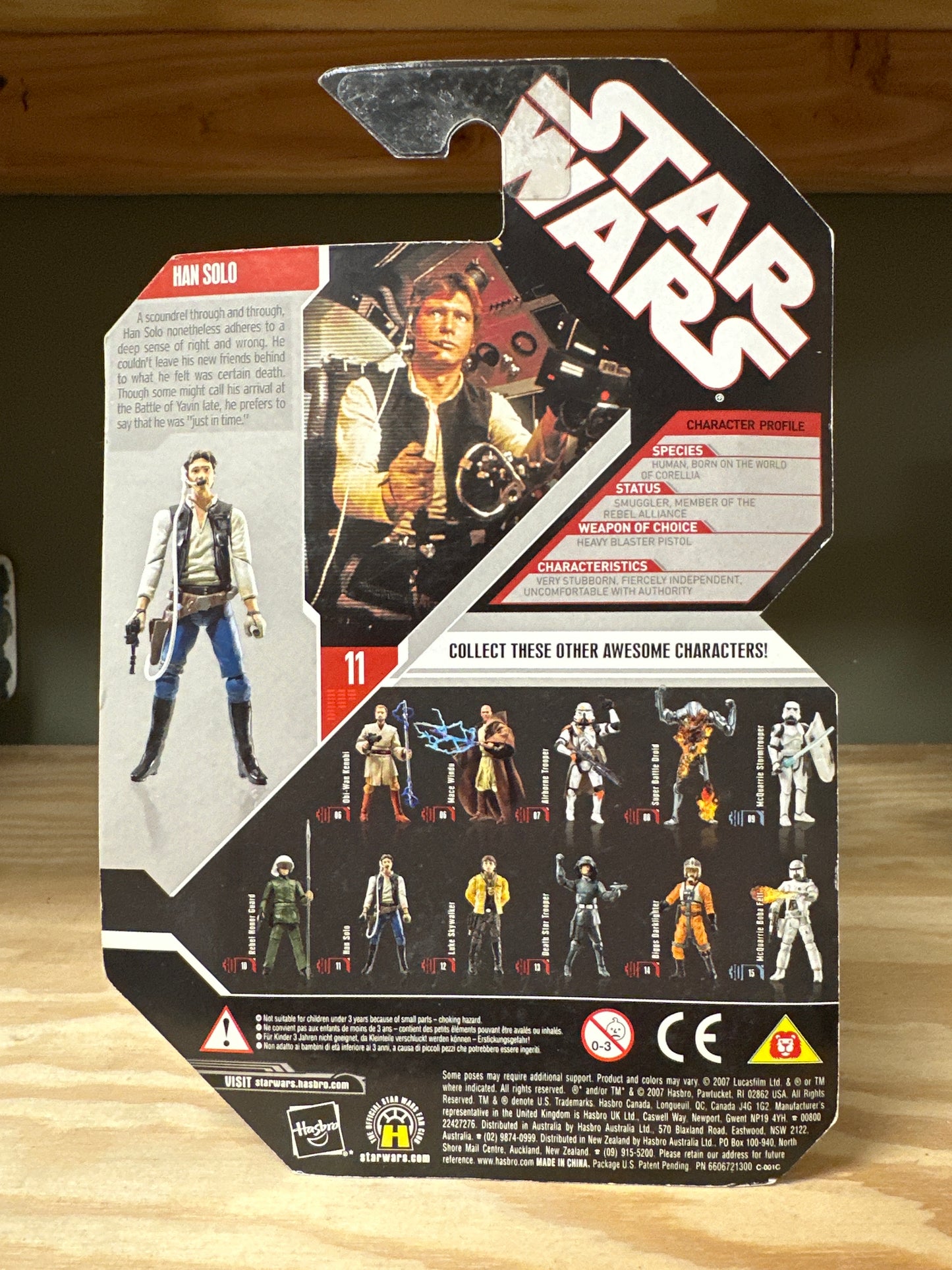 Star Wars 30th Anniversary Han Solo sealed 3.75” Action Figure