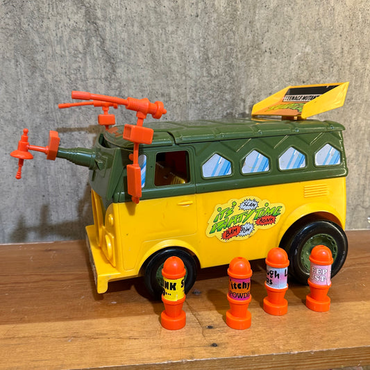 Party Wagon 100% Complete TMNT Vintage Ninja Turtles Van Toy 1989