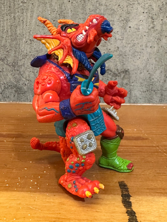 Broken Hot Head TMNT 1992 Ninja Turtles Action Figure Toy
