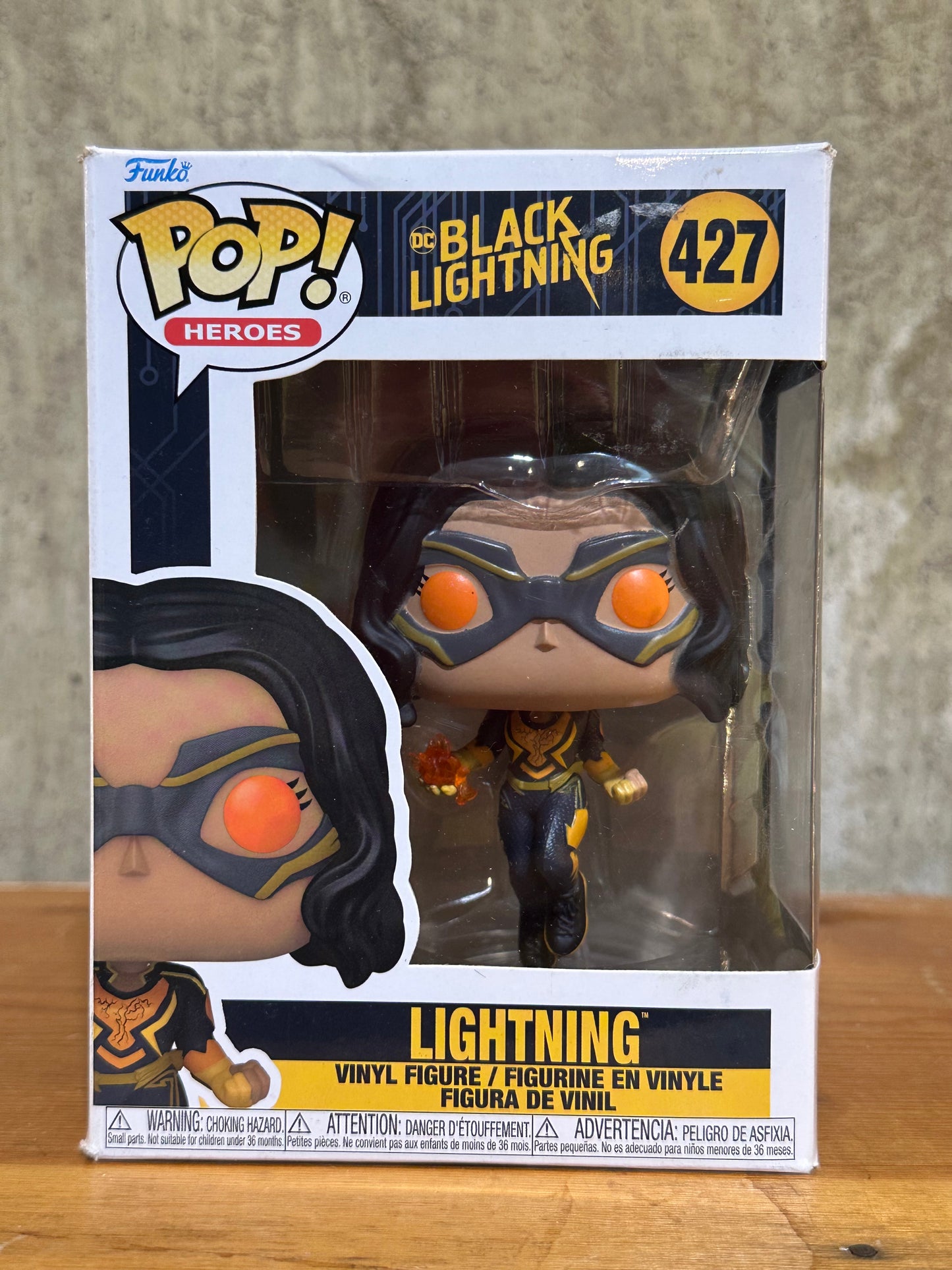 Lightning from Black Lightning Funko Pop 427 Damaged Box DC Comics