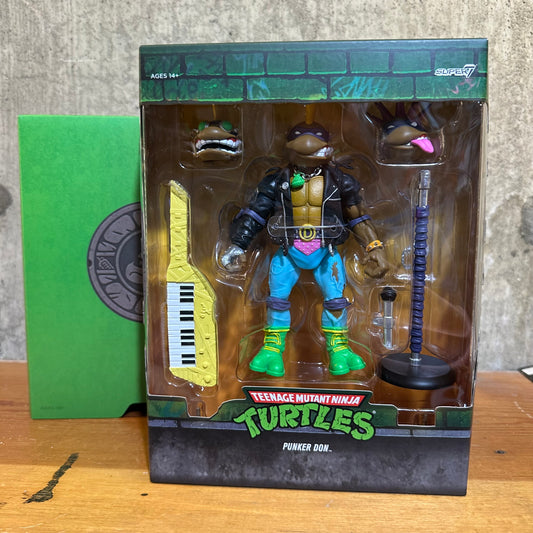 Super 7 TMNT Punk Rock Donatello Action Figure 7” Inch with Accessories
