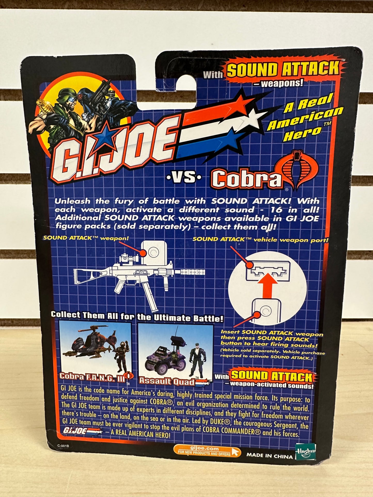 Flint Vs Baroness GI Joe Sound Attack Weapons MOC Sealed Action Figure