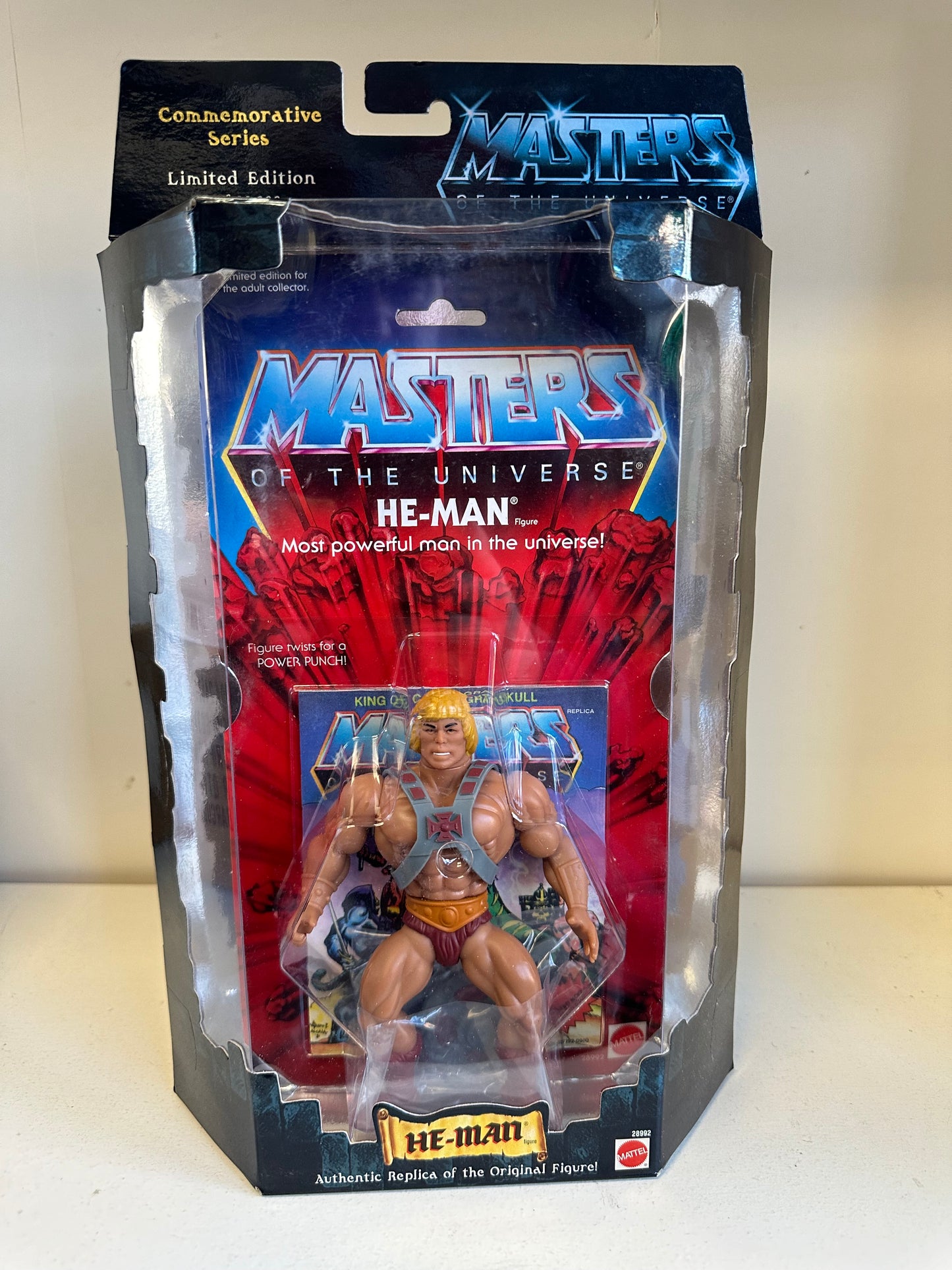 MOTU Commemorative He-Man Action Figure Toy 2000 Replica Figure