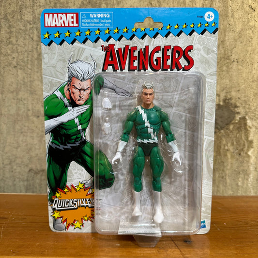 Quicksilver Sealed Marvel Legends Retro Card Green Suit