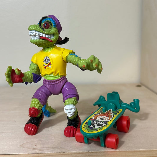 1990 TMNT Mondo Gecko Complete Vintage Ninja Turtles Action Figure