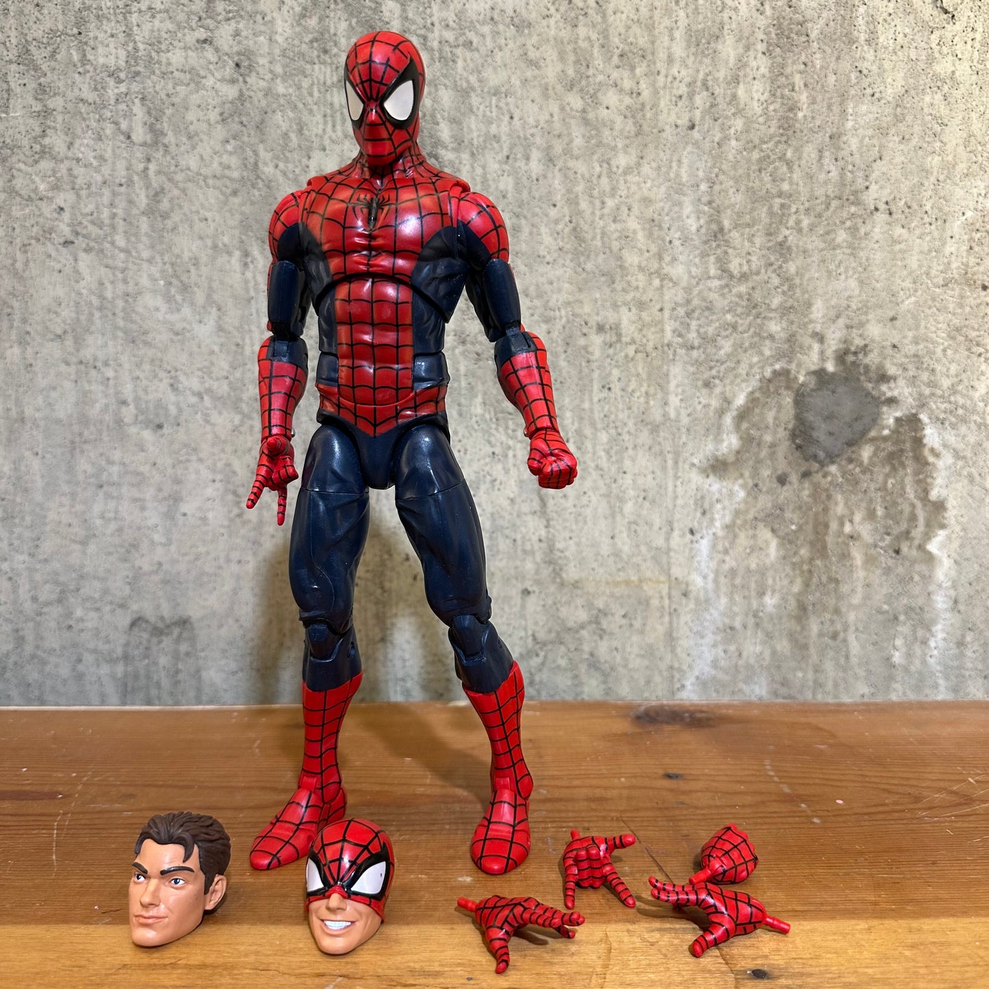 Spider-Man Marvel Legends 12”  Action Figure w/ Alternate Head & Hands
