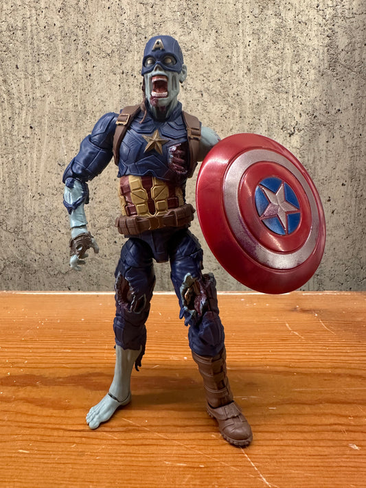 Zombie Captain America Marvel Legends Complete Loose Action Figure Toy