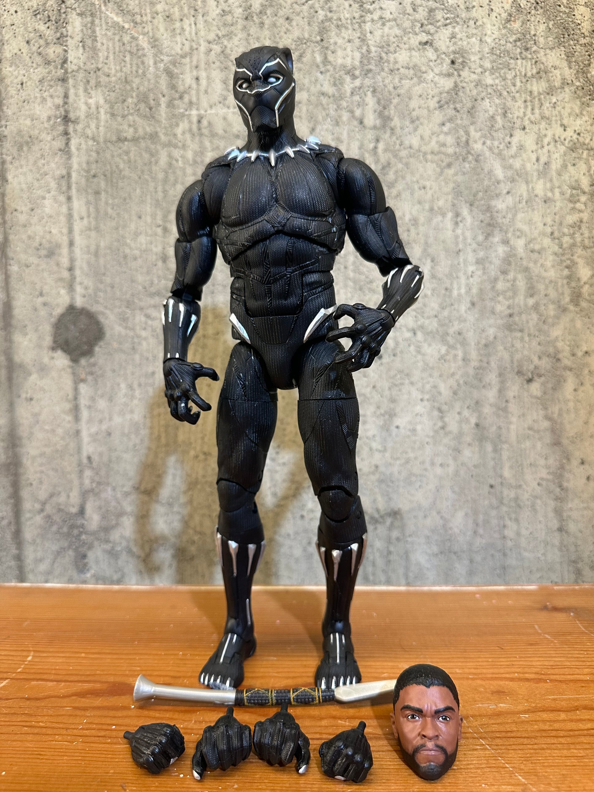 black panther gear Black Panther 12” Marvel Legends Complete Action Figure Toy – Mike's Vintage Toys