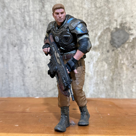 JD Fenix McFarlane Toys Action Figure Gears of War 2016 Microsoft With Toy Gun 6.5”