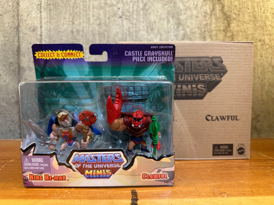 Masters of the Universe Minis King He-Man & Clawful Figure Set Matty Collector MOTU