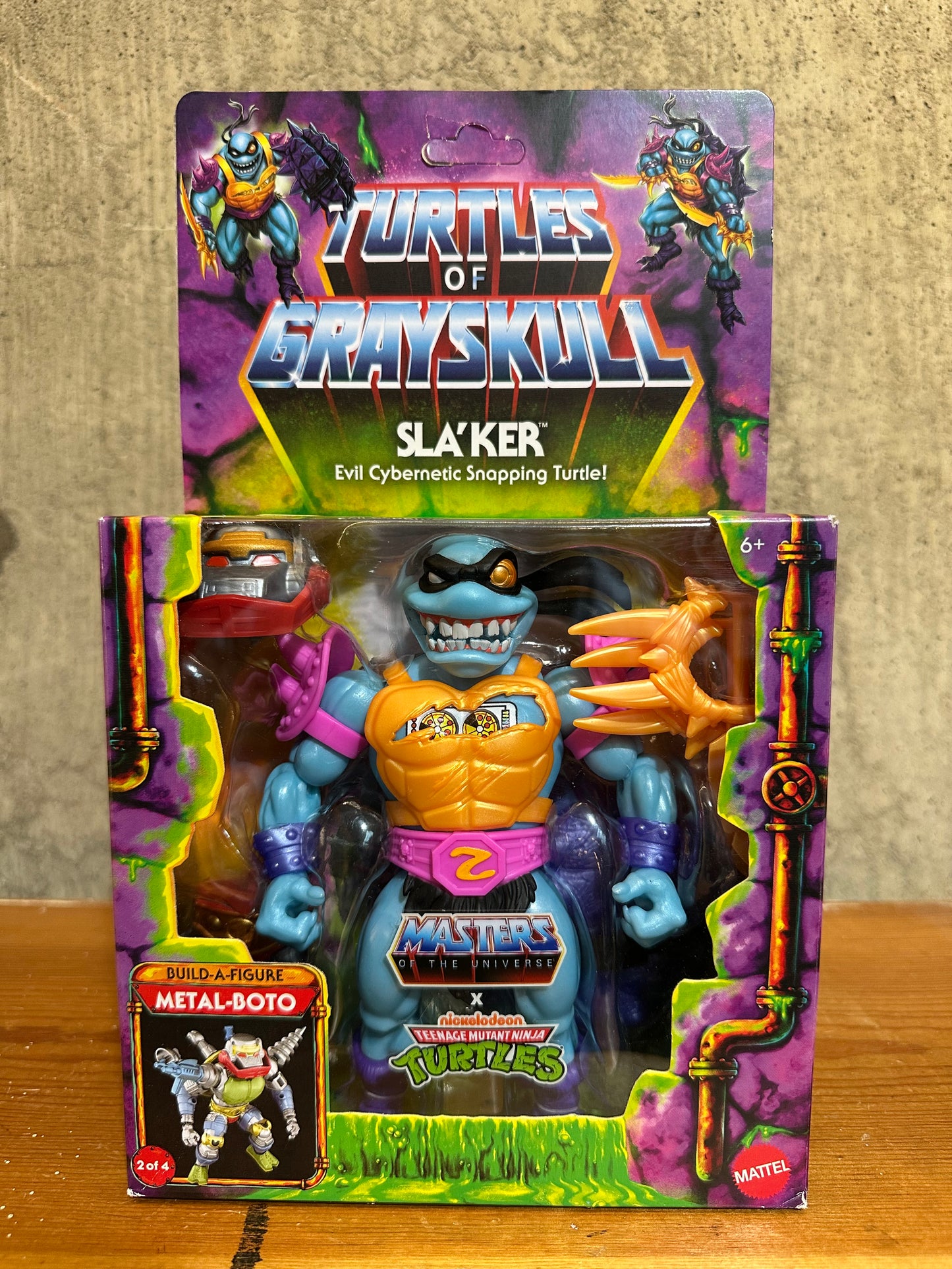 SLA'KER Turtles of Grayskull Masters of the Universe TMNT Metal-Boto MOTU