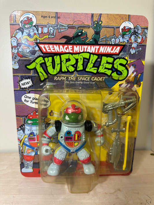 1990 TMNT Space Cadet Raph MOC Sealed Vintage Ninja Turtles Action Figure Toy