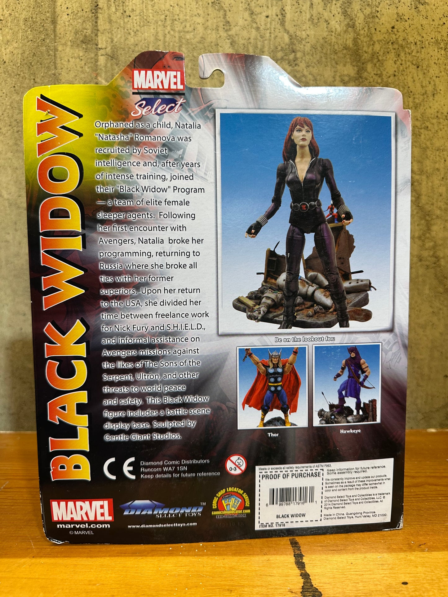 Marvel Select BLACK WIDOW 7" w/Ant Man Figure Diamond Select Toys Disney Store